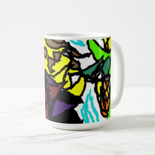 Stijl vogelverschrikker koffiemok (Voorkant rechts)