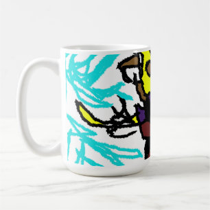 Stijl vogelverschrikker koffiemok