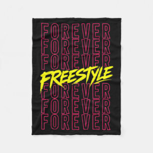 Stijl voor altijd 80s Retro Concert Party Vintage Fleece Deken