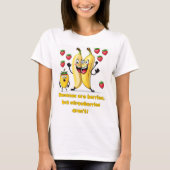 Stijl: Vrouwen Banaan bessen Basic T-shirt (Voorkant)