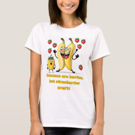 Stijl: Vrouwen Banaan bessen Basic T-shirt