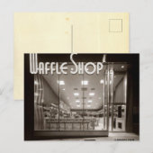  stijl "Waffle Shop" Briefkaart (Voorkant / Achterkant)
