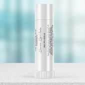 stijl waterdichte lipbalsem label - wit