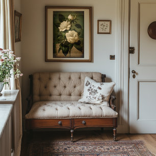 stijl White Gardenia Art - Downloadbaar Poster