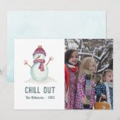  Stijl Winter Kerstmis Familie Foto Feestdagenkaart (Voorkant / Achterkant)