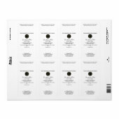 Stijl Wit Zeep Verpakkingsetiket w Logo Etiket (Full Sheet)