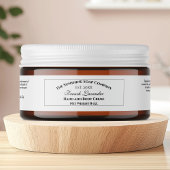 stijl witte cosmetica pot label