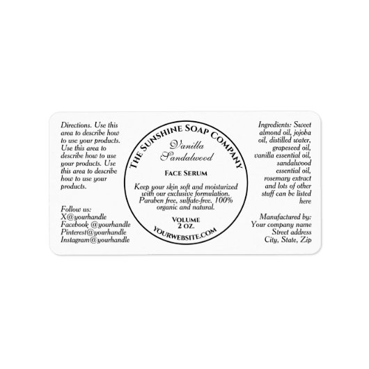 stijl witte druppelaar flesetiket etiket (Voorkant)