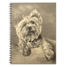  stijl Yorkshire Terrier Spiral Notitieboek