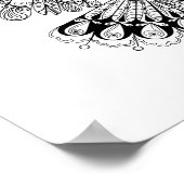 Stijl zwart Owl 2 Poster (Hoek)