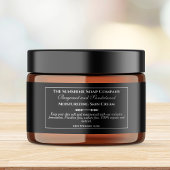 stijl zwarte cosmetica pot label