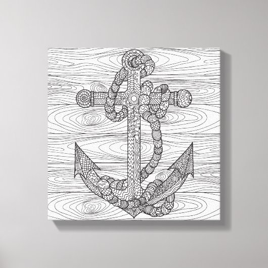 Stijlanker en touw 6 canvas afdruk (Voorkant)