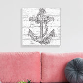 Stijlanker en touw 6 canvas afdruk (Insitu (Woonkamer))