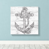 Stijlanker en touw 6 canvas afdruk (Insitu (Houten vloer))