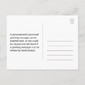 stijlbloemen + "Dank u!" Briefkaart (Achterkant)