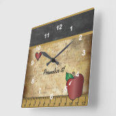  stijlbord van de leraar vierkante klok (Hoek)