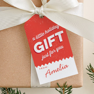  Stijlfeestdag rood en wit Cadeaulabel