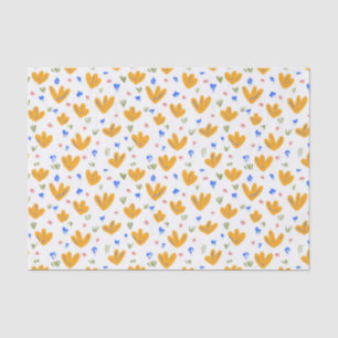  stijlgeel bloemenpatroon tissuepapier