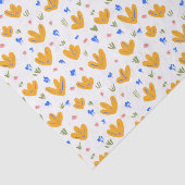  stijlgeel bloemenpatroon tissuepapier (Detail)