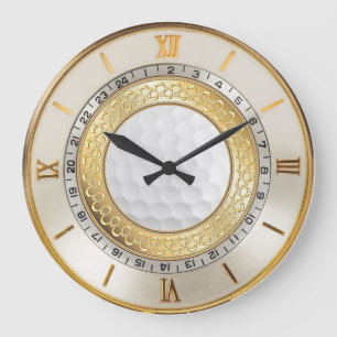 Stijlgolf van 1950 met een wandklok grote klok