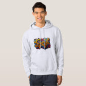 Stijlgraffiti Hoodie (Voorkant volledig)