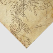 stijlkaart op perkamentpapier tissuepapier (Detail)