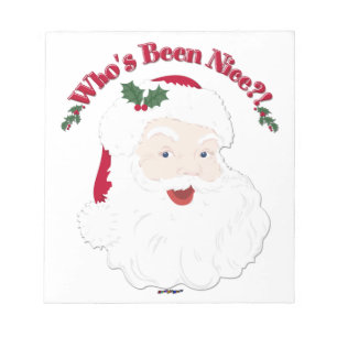 stijlkerstman, wie is er mooi geweest?! notitieblok