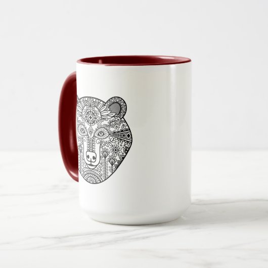 Stijlkop Beer Mok (Voorkant links)