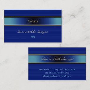 Stijllijst   Classy Elegant Professional Blue Visitekaartje