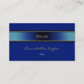 Stijllijst | Classy Elegant Professional Blue Visitekaartje (Voorkant)