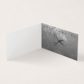 Stijllijst met Posh Blue Grey Texture Visitekaartjes (Binnen)