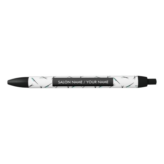 Stijllijst met scharen- en kompenpatronen zwarte inkt pen (Voorkant)