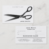 Stijllijst of Barber (schaar) Afsprakenkaartje (Voorkant / Achterkant)