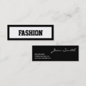 Stijllijst van de Mode van de Vette Grens Mini Vis Mini Visitekaartje (Voorkant / Achterkant)