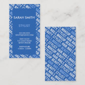 Stijllijst Visitekaartje (Voorkant / Achterkant)