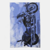 stijlmotor in Blue Kitchen Towel Theedoek (Verticaal)