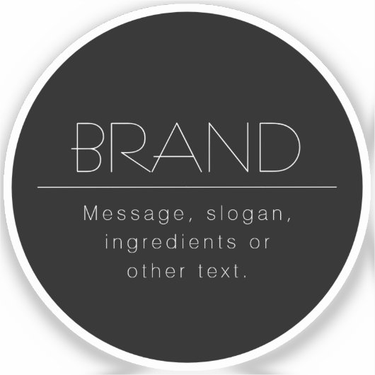 Stijlnaam of andere tekst sticker (Voorkant)