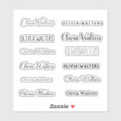 Stijlnaam Sticker (Vel)