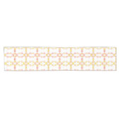 stijlpap roze Floral Table Runner Korte Tafelloper (Horizontaal)