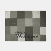 stijlpatchwork ontwerp zwart wit deurmat (Voorkant)