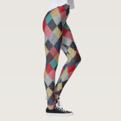 stijlpatroon van kleurrijk lucifer leggings (Rechts)