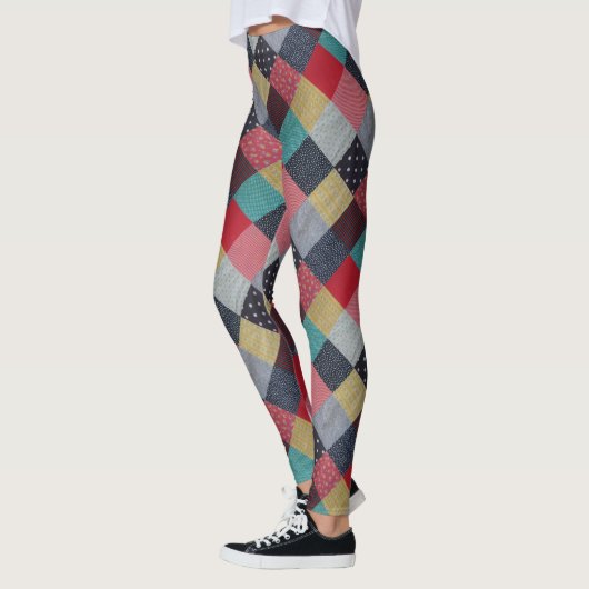 stijlpatroon van kleurrijk lucifer leggings (Links)