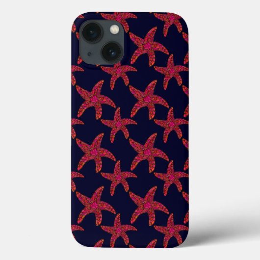 Stijlpatroon voor Starfish Case-Mate iPhone Case (Achterkant)