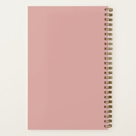  stijlportret van mooie Florale vrouw Notitieboek (Achterkant)