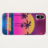 Stijlretro Futuristische iPhone-draagtas van 80's Case-Mate iPhone Case (Achterkant (horizontaal))