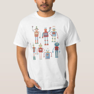 Stijlretro-robots van 1950 t-shirt