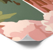  stijlroze coachen met Cherry Blossom Poster (Hoek)