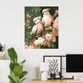  stijlroze coachen met Cherry Blossom Poster (Thuiskantoor)