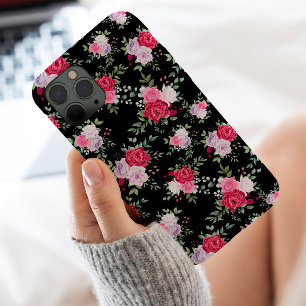 Stijlroze en rode bloemen Botanisch iPhone 16 Pro Max Hoesje