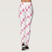 Stijlroze flamingos leggings (Achterkant)